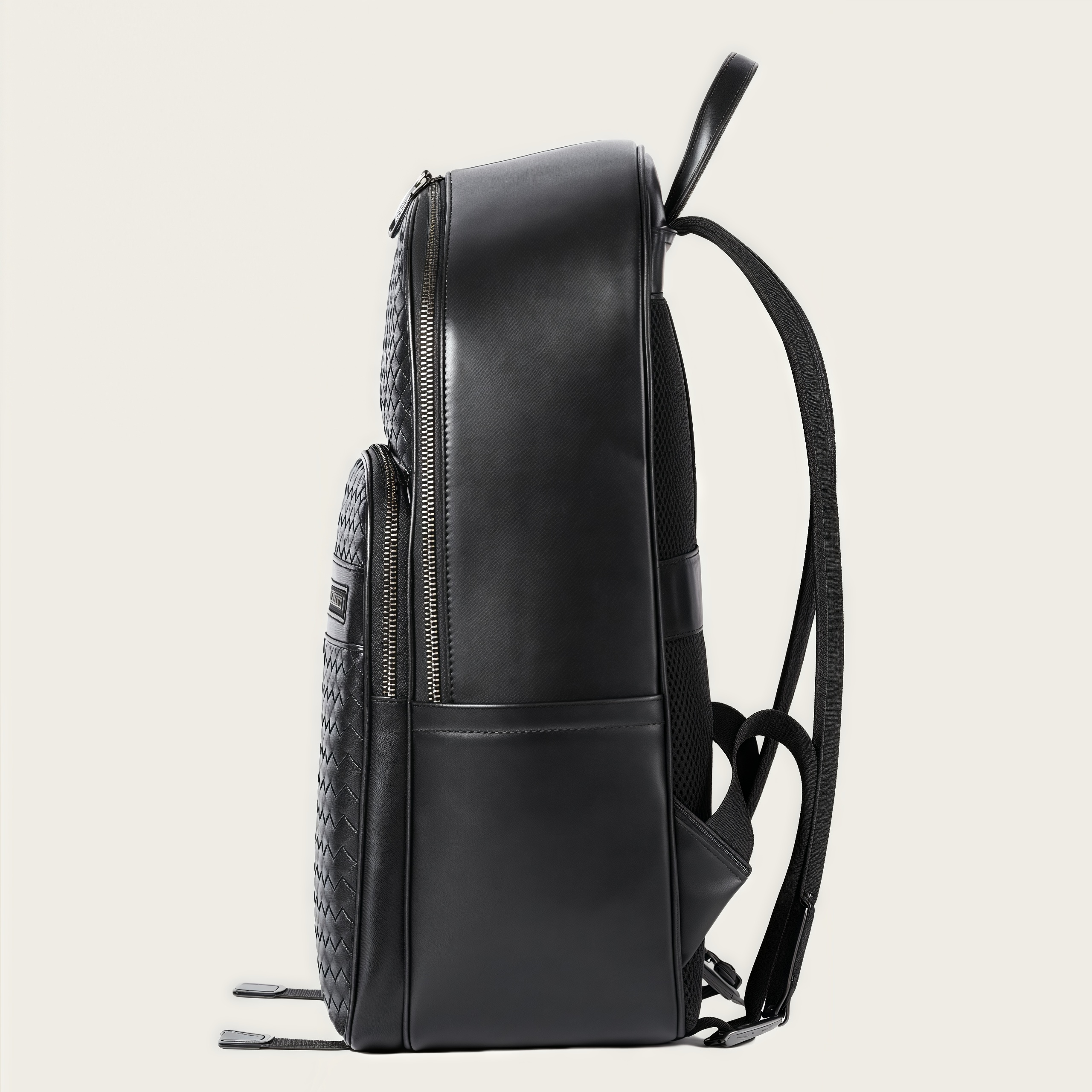 牛革編みビジネスバックパック｜通勤・旅行に最適｜15.6インチPC対応