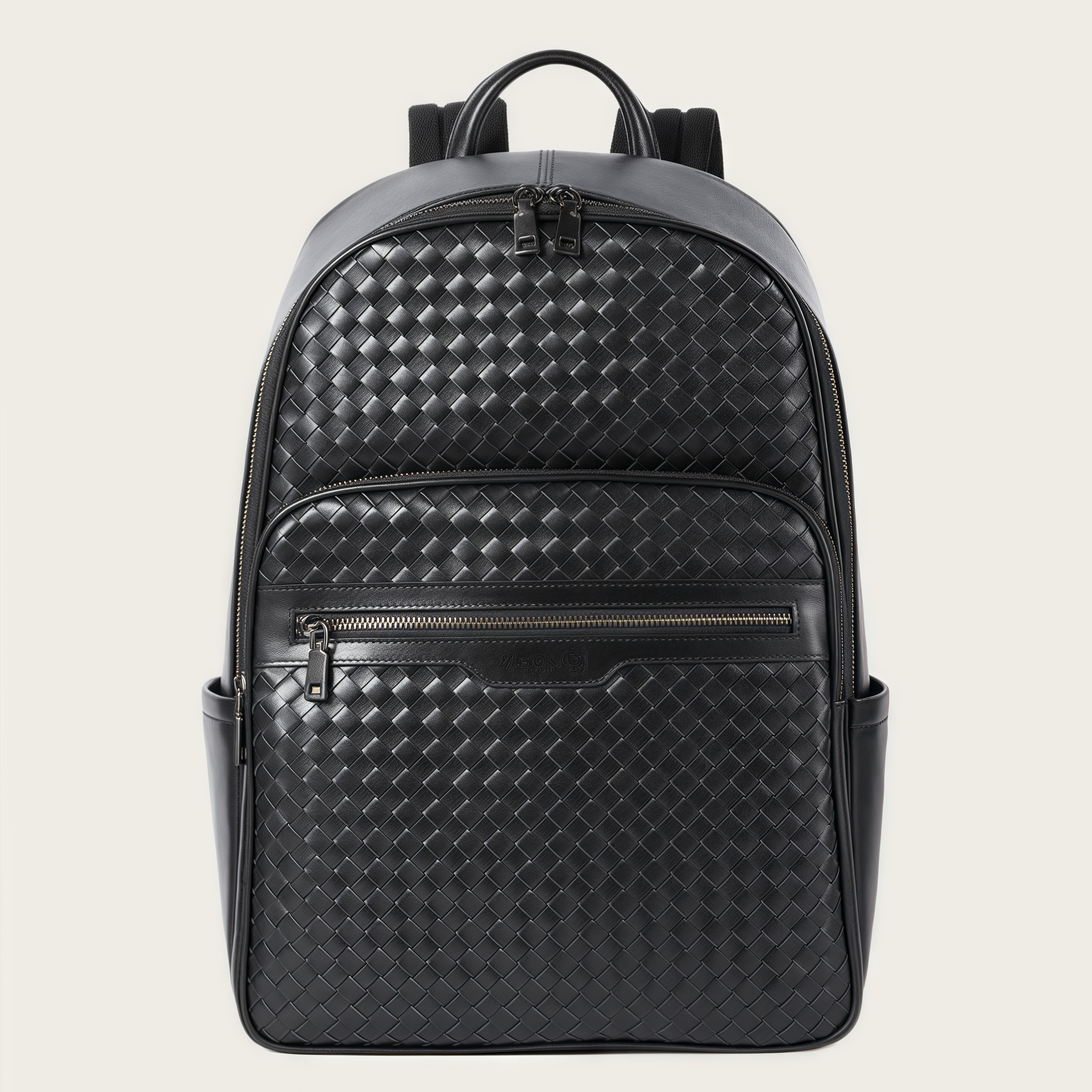 牛革編みビジネスバックパック｜通勤・旅行に最適｜15.6インチPC対応