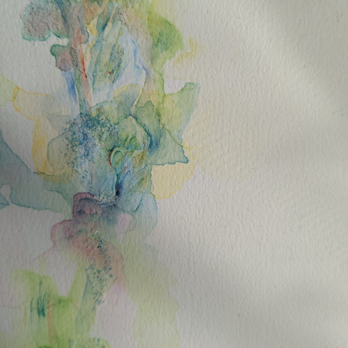 【水彩画・原画】炎のように 水彩画原画 千曲川の春 ＃677 | iichi 日々の暮らしを心地よく