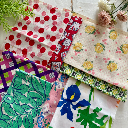 【1960s USA vintage】パッチワーク 生地 布 フィードサック USA vintage】feed sack antique quilt フィードサック キルト パッチ