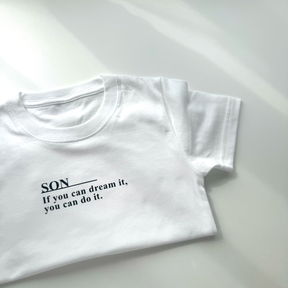 名入れ◎ Antique Tee  半袖　出産祝い　マタニティーフォト　家族写真　名入れギフト 3枚目の画像