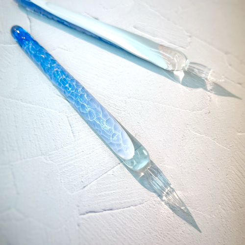 Sea glass pen ライトブルー ペン・筆記用具 Otonari工房 通販