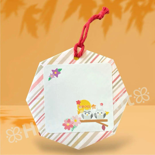 敬老の日 折り紙ミニリース 折り紙ハンドメイド メッセージカード