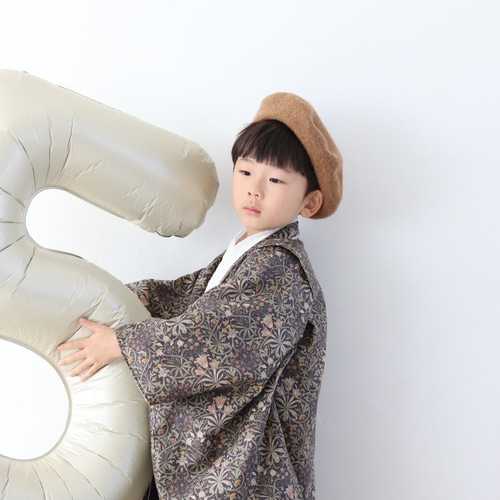 七五三着物レンタル】5歳 子供着物 リバーシブル羽織袴「10泊11日