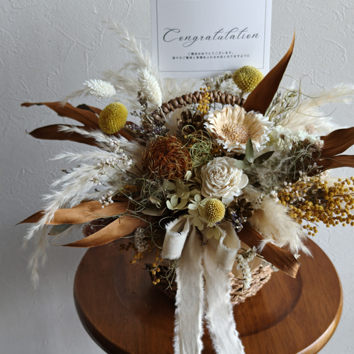 フラワーアレンジメント ・造花・お祝い FH-07 メモリアルアレンジメント ～藤色～ | シーン別,お供え花特集