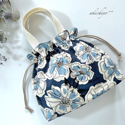 ハンドメイドflest tile blue皮使い巾着バッグ 巾着バッグ [Honey] S – BASIC AND ACCENT ONLINE STORE