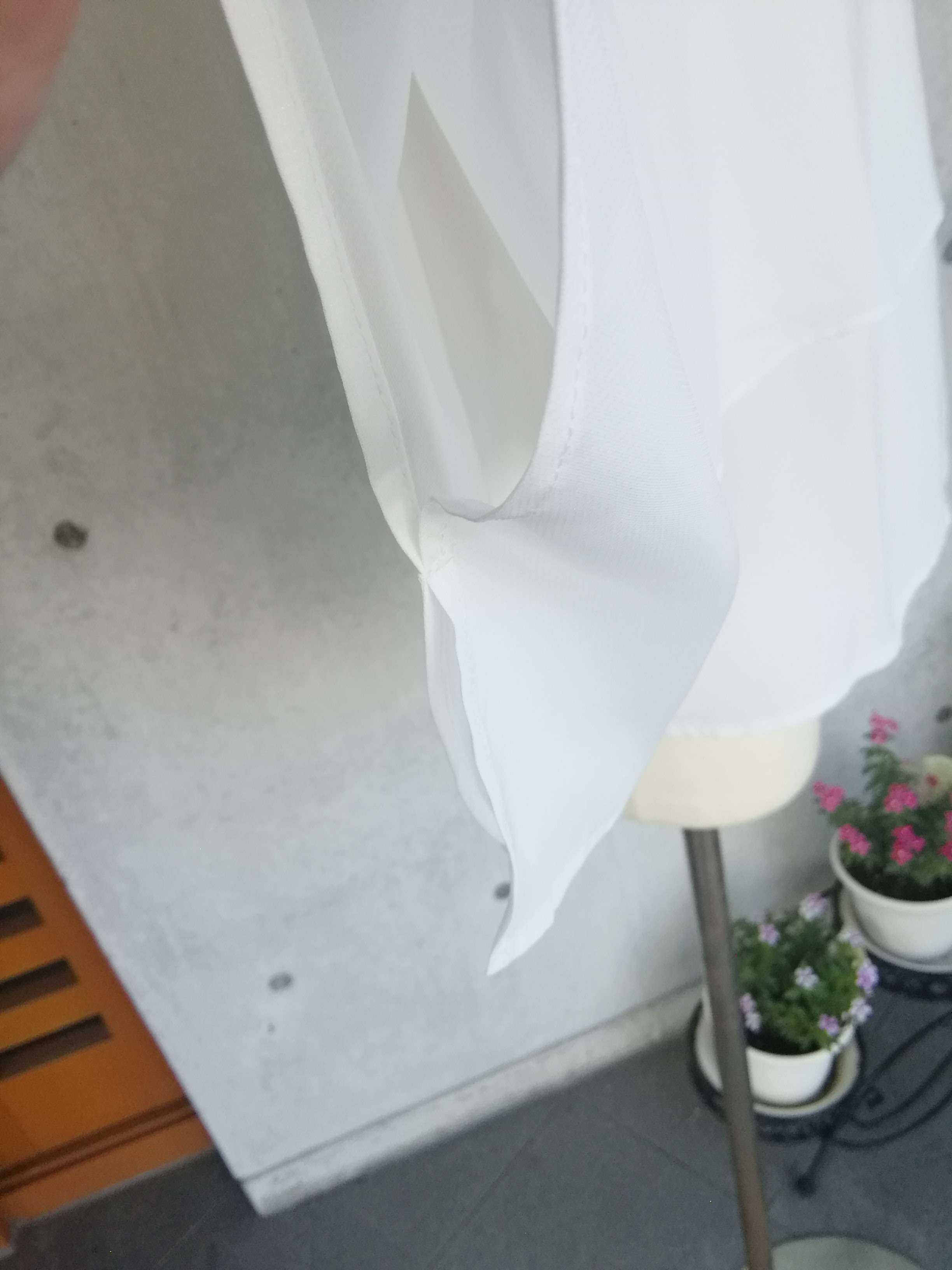日本製《S～3L》夏に涼しく着られるケープデザインノースリーブ白ブラウス 127301-10｜詳細画像