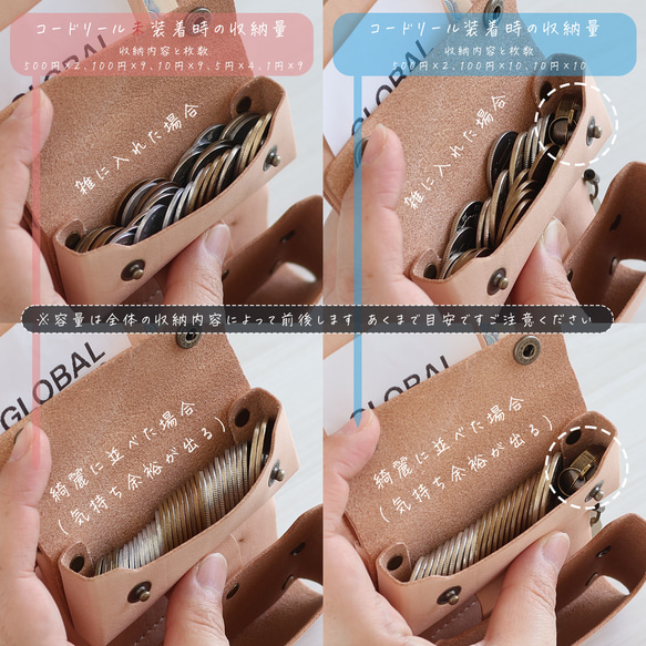 財布として使えるキーケース スマートキー対応 LF-027 ヌメ革ALL スマートキーが入る財布 軽いキーケース 10枚目の画像