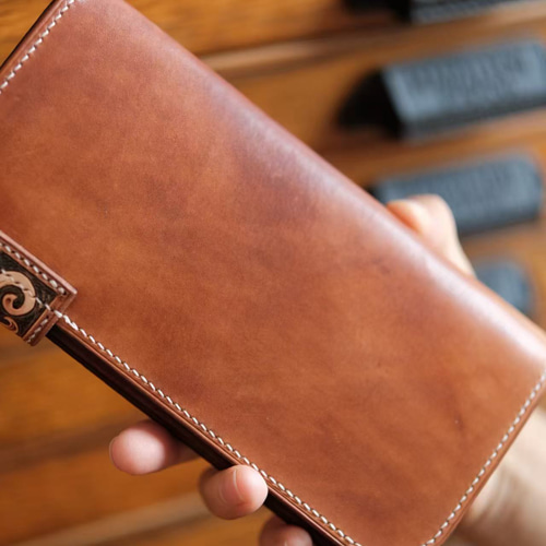 写真オーダー｜立体レザーカービング長財布｜肖像＆ペットの一点物