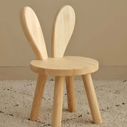 椅子 チェア 木製 ラビット スツール うさぎ おしゃれ 持ち運び可能