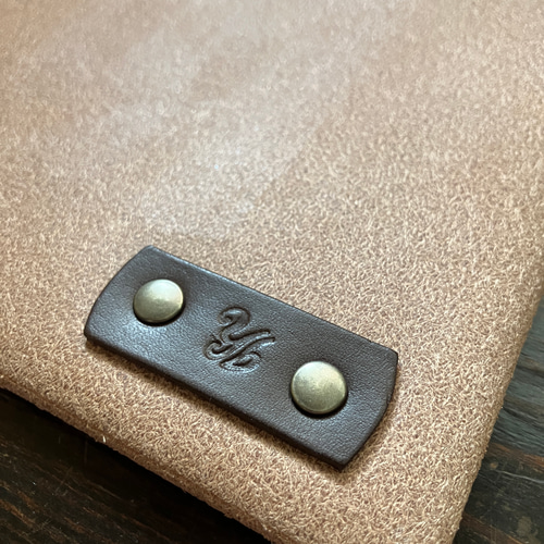 茶封筒風革封筒（B5サイズ） ボタン式 クラッチバッグ イエローバード