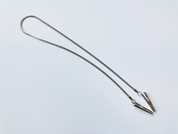 帽子クリップ　羽織留め　チェーン　ゴールド　金　ステンレス　長羽織　レース　薄羽織　クリップ　羽織紐 2枚目の画像