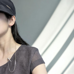 帽子クリップ　羽織留め　チェーン　ゴールド　金　ステンレス　長羽織　レース　薄羽織　クリップ　羽織紐 4枚目の画像