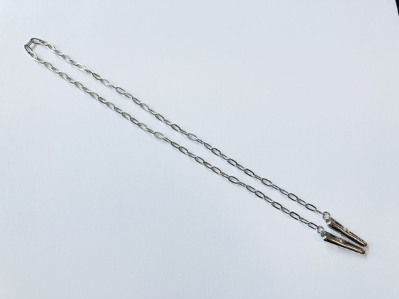 帽子クリップ　羽織留め　チェーン　ゴールド　金　ステンレス　長羽織　レース　薄羽織　クリップ　羽織紐 3枚目の画像