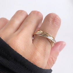 【期間限定】【夏の福袋no.4】Classy3連リング&Clearブレスレット 14kgf silver925 18枚目の画像