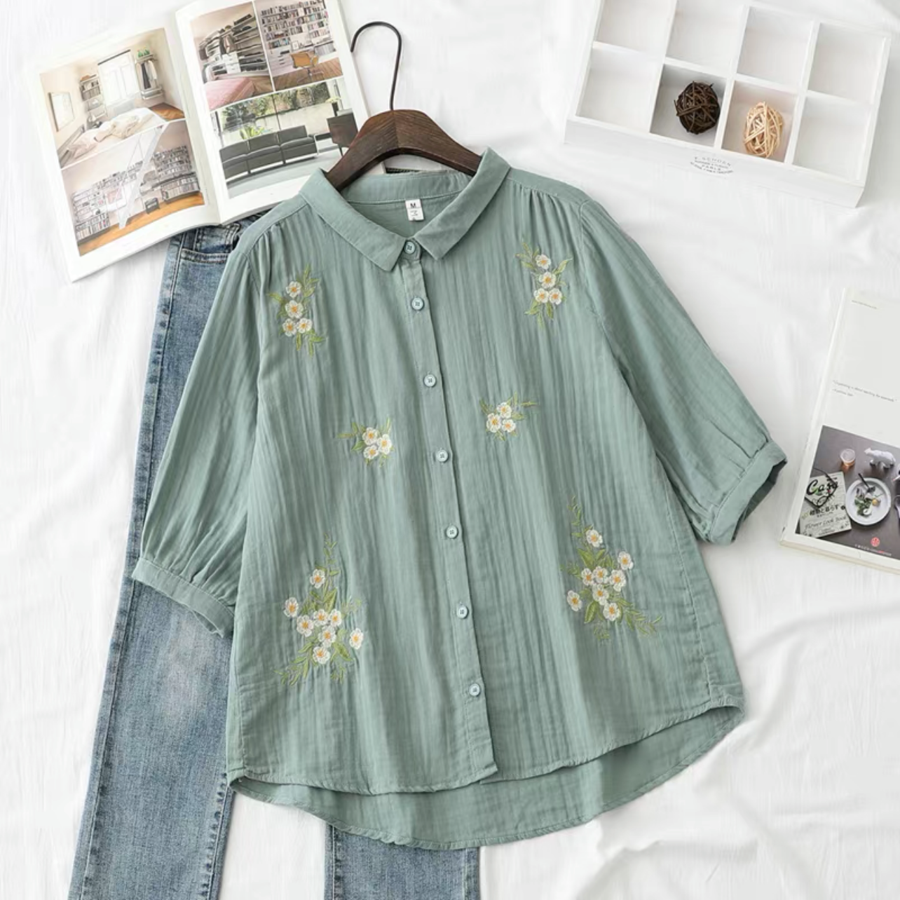 綿麻トップス、綿麻トップス