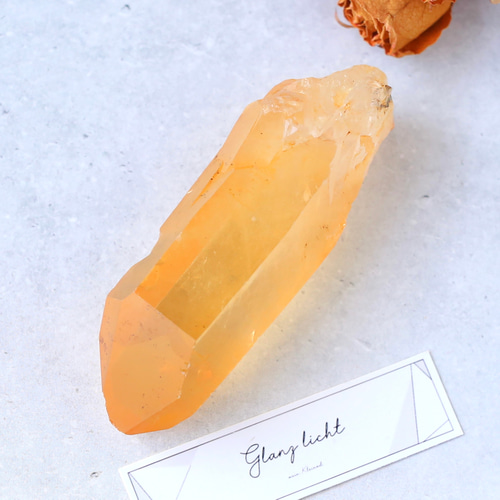 タンジェリンクォーツ 蜜柑水晶 天然石 水晶 鉱物 一点物 健康 その他