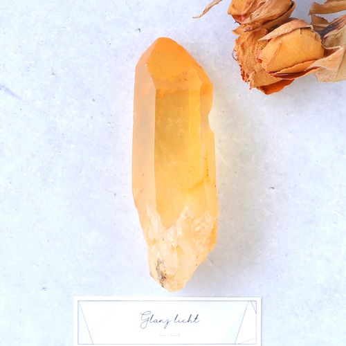 タンジェリンクォーツ 蜜柑水晶 天然石 水晶 鉱物 一点物 健康 その他