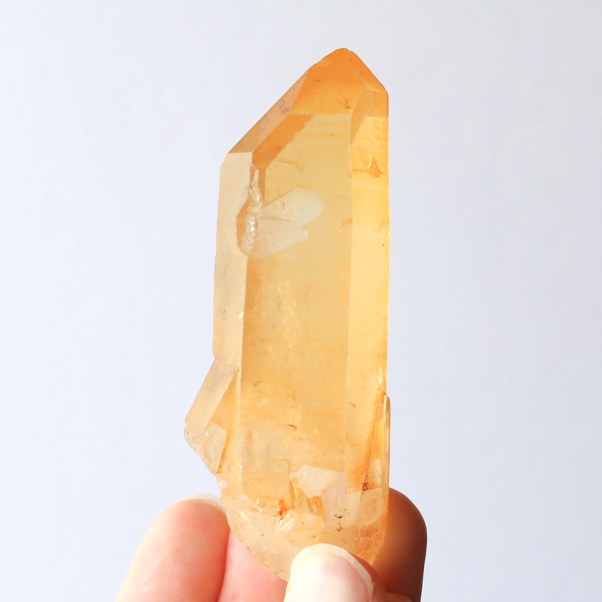 タンジェリンクォーツ 蜜柑水晶 天然石 水晶 鉱物 一点物 健康