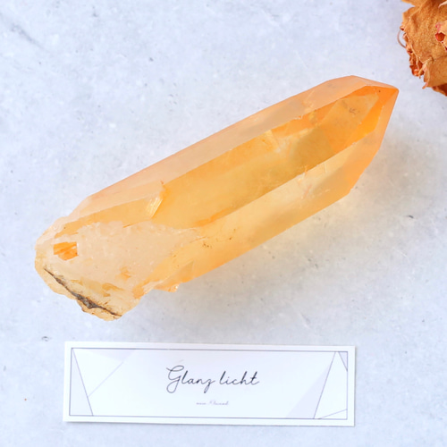 タンジェリンクォーツ 蜜柑水晶 天然石 水晶 鉱物 一点物 健康 その他