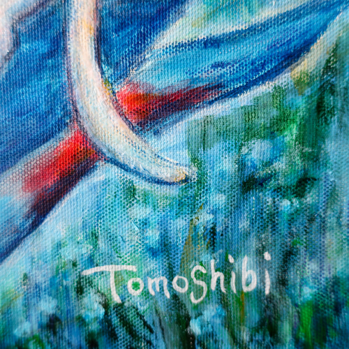 原画 “wishing you happiness” F10号 #絵画 #ねこ #猫 #白猫 #天使猫