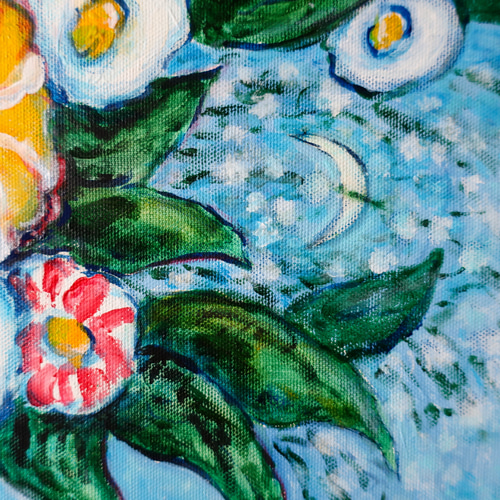 原画 “wishing you happiness” F10号 #絵画 #ねこ #猫 #白猫 #天使猫