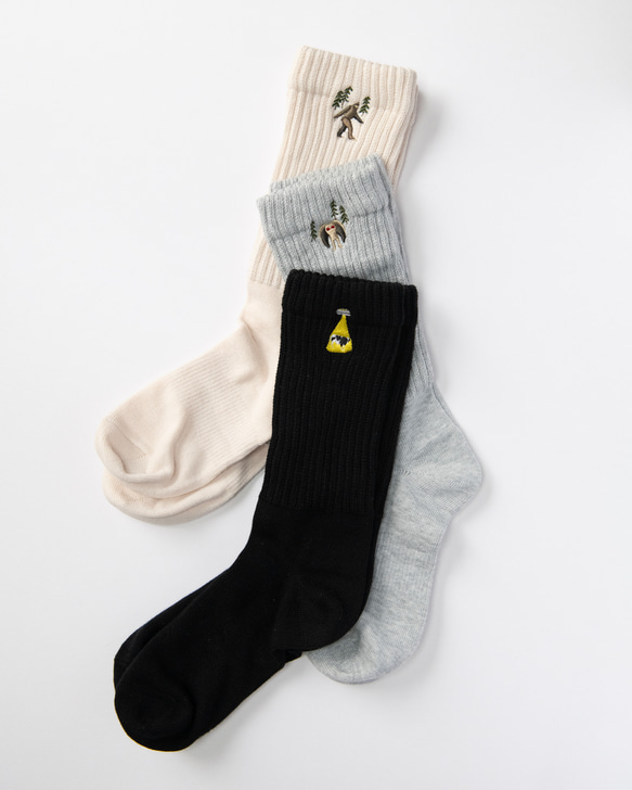 未確認生物 靴下 UMA UFO/ネッシー/ビッグフット 刺繍 ルーズソックス3