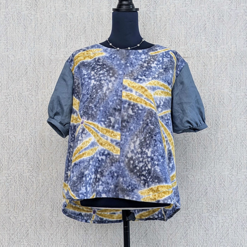 着物リメイク ハンドメイド ブラウスシャツ winepart12 R321 着物リメイク ハンドメイド ブラウスシャツ winepart12 R321