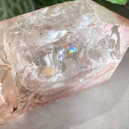 ブラジル ゴイアス州産 レッド レムリアンシードクリスタル 原石 赤