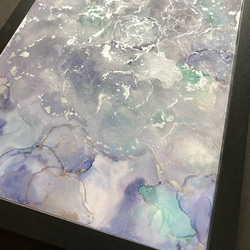 No.63 アルコールインクアート 原画 A4サイズ 絵 抽象 シンプル