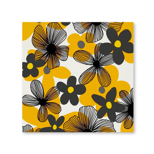 北欧 花柄 アートパネル ファブリックパネル 写真・グラフィック nico