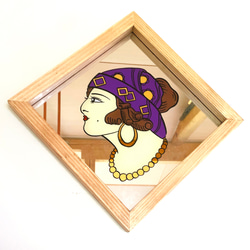 タトゥーデザイン　アートフレーム　パブミラー　アメリカ　ハンドメイド タトゥーデザイン アートフレーム パブミラー アメリカ ハンドメイド