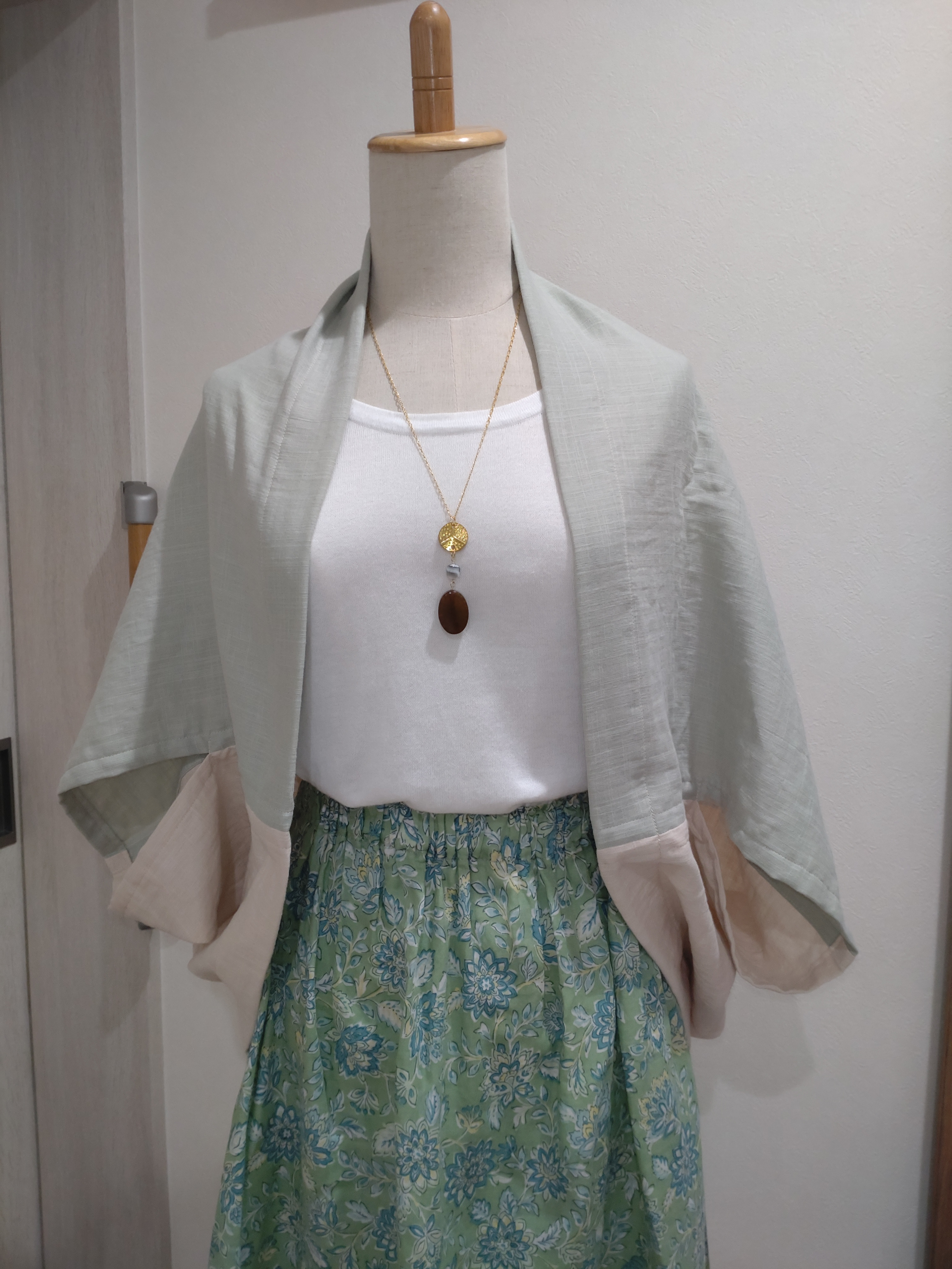 ふんわり ダブルガーゼ カーディガン 涼