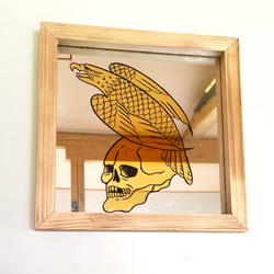 タトゥーデザイン アートフレーム 金箔 ゴールド パブミラー その他