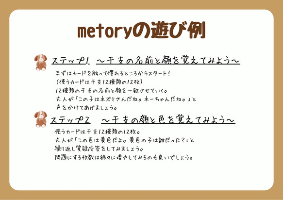 【3歳におすすめ知育玩具】干支で「文化」を知って「記憶力」を上げて知育に繋がる可愛いカードゲームのキット 9枚目の画像