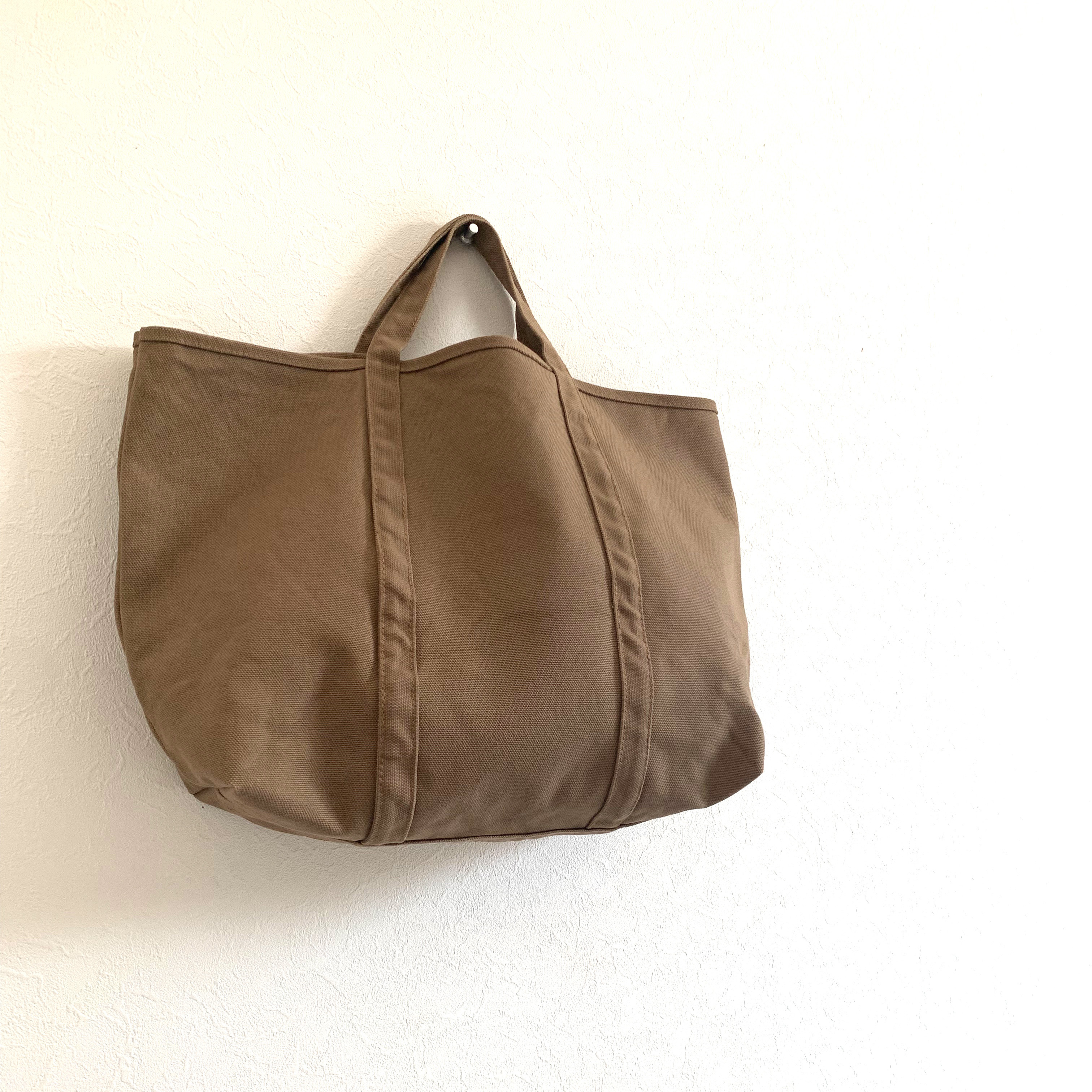 【A4対応】帆布　BASIC TOTE ( M )　トープブラウン