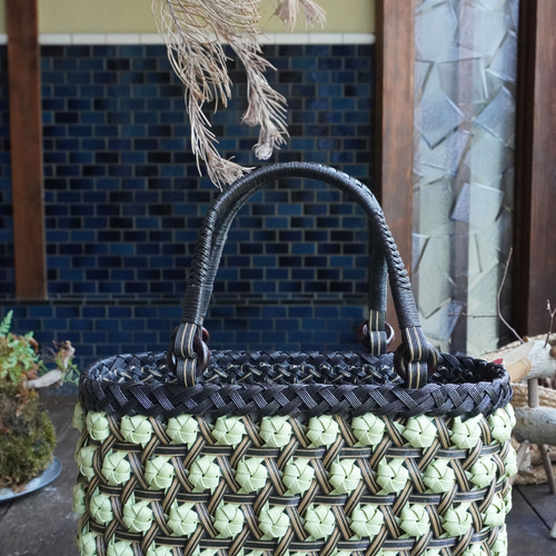 クラフトバンドカゴバック かごバッグ 夏バッグ クラフトバンド 紙バンド - ASAMI-KM'S GALLERY