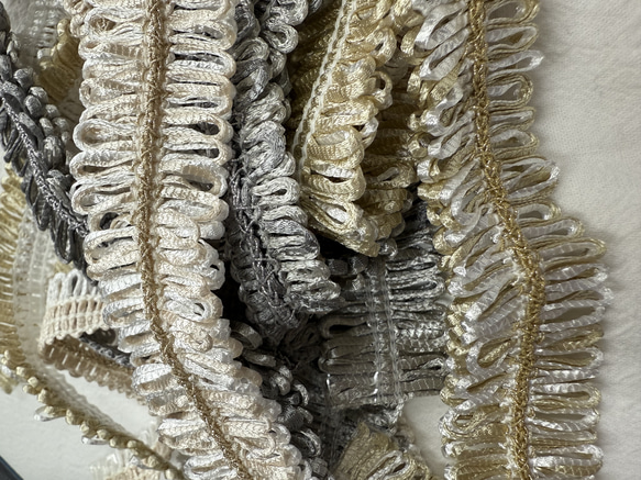 日本製【50㎝から】FC-0530 レース　レースリボン　ブレード　オリジナルレース　素材 1枚目の画像