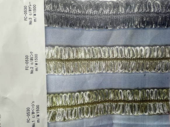 日本製【50㎝から】FC-0530 レース　レースリボン　ブレード　オリジナルレース　素材 7枚目の画像