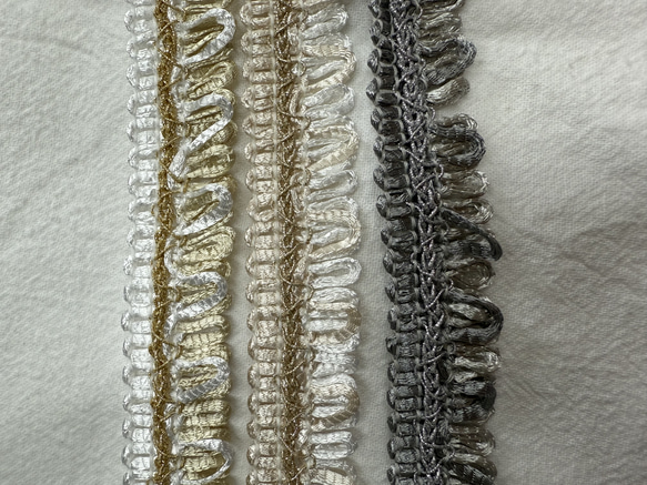 日本製【50㎝から】FC-0529 レース　レースリボン　ブレード　素材　フリンジ　フリンジレース 4枚目の画像