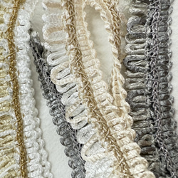 日本製【50㎝から】FC-0529 レース　レースリボン　ブレード　素材　フリンジ　フリンジレース 1枚目の画像