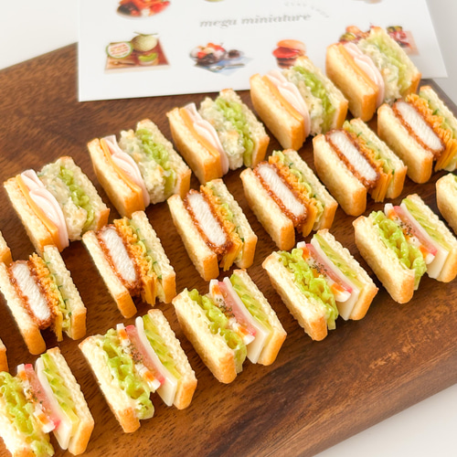 ミニチュアサンドイッチ ランチ風 ミニチュア パン】 ミニチュア サンドイッチ 3種セット