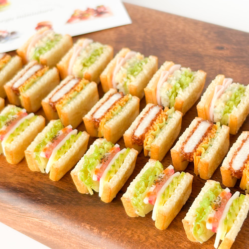 ミニチュアサンドイッチ ランチ風 ミニチュア パン】 ミニチュア サンドイッチ 3種セット