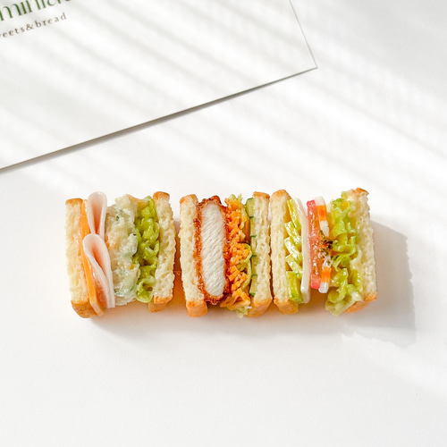 ミニチュアサンドイッチ ランチ風 ミニチュア パン】 ミニチュア サンドイッチ 3種セット