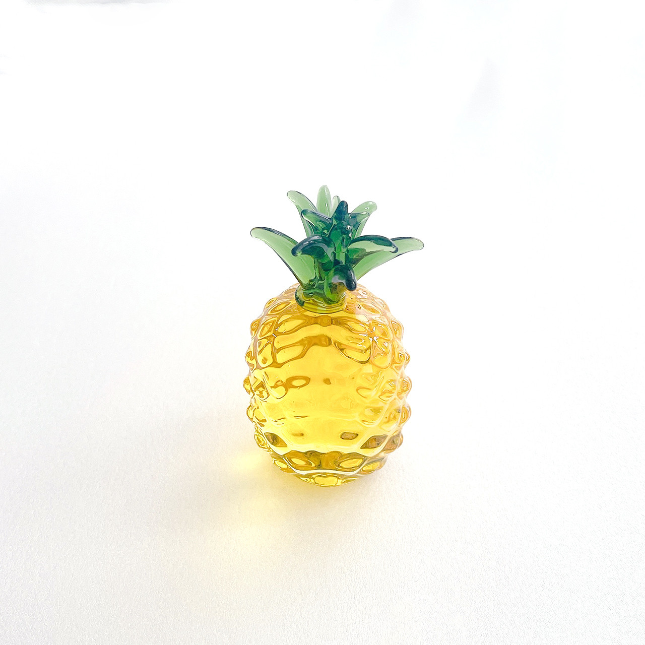 南国の雫  パイナップルのガラスオブジェ【efo1】