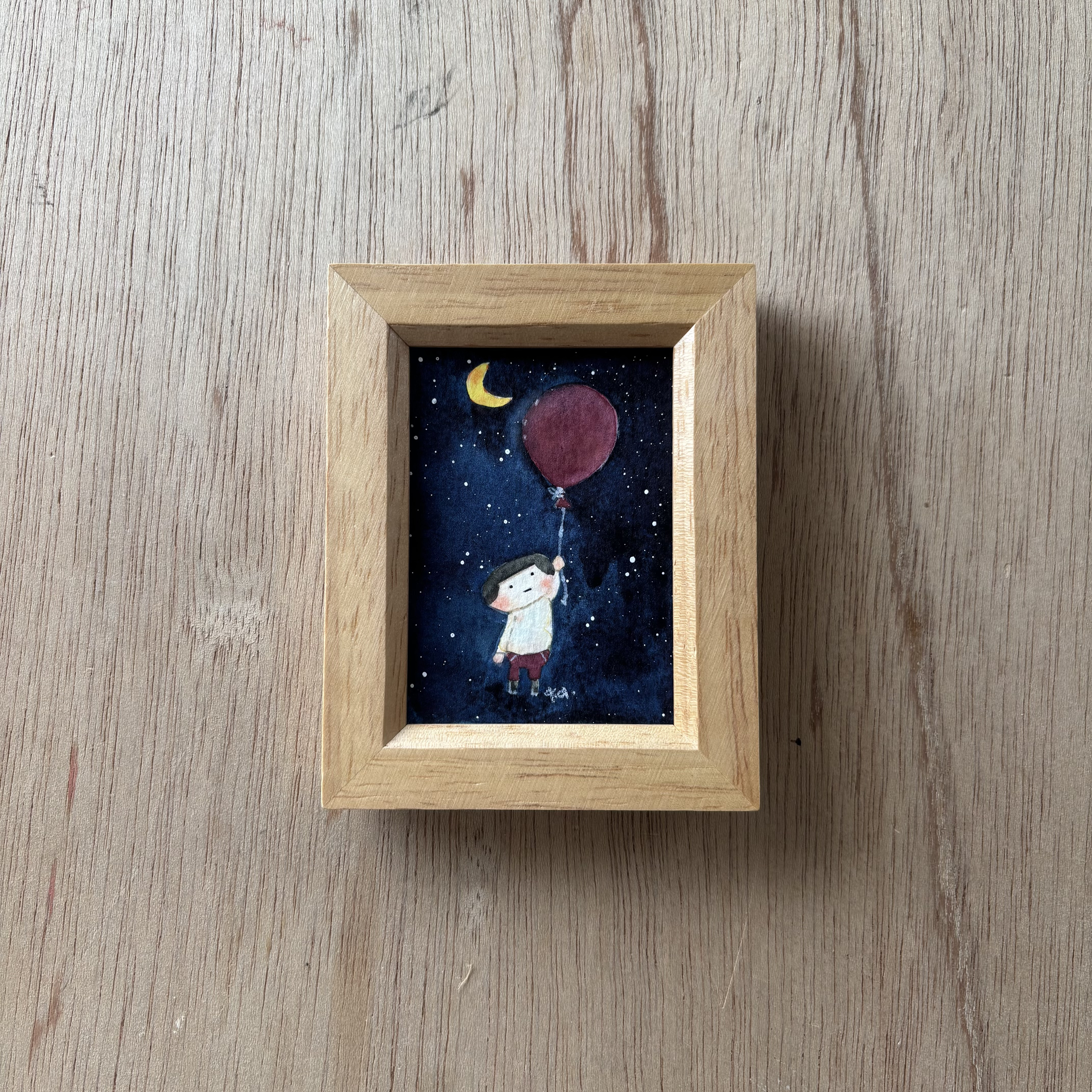 「夜空へ」ミニ額　原画