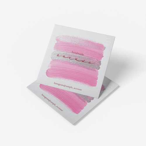 【SQ-55】正方形アクセサリー台紙／ピアス台紙／スクエア台紙／ショップカード SQ-55】正方形アクセサリー台紙／ピアス台紙／スクエア台紙／ショップ