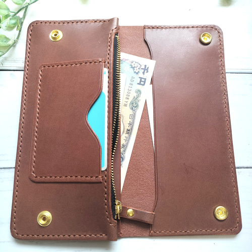 彫刻可能】オーダーメイド高級感のあるトラッカーウォレット