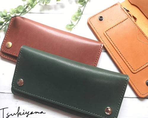 彫刻可能】オーダーメイド高級感のあるトラッカーウォレット