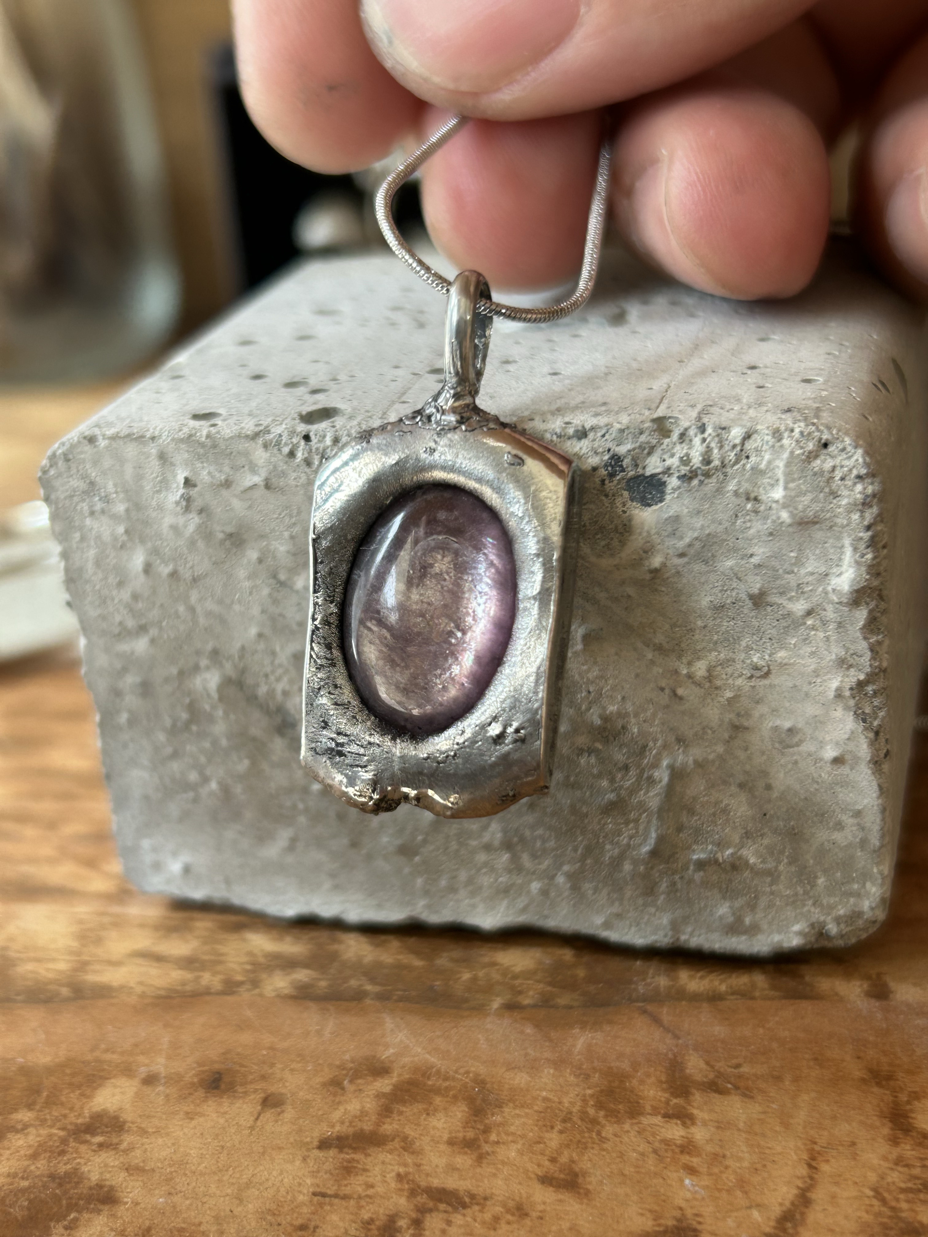 ネックレス「Lepidolite」